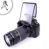 EasyLight Instant Pop-Up Soft Screen Light Flash Diffuser for Canon Rebel EOS 5D Mark III / 600D / 1100D / T3i / T3 / T2i and More Digital SLR Cameras! **Includes Mini Tripod**