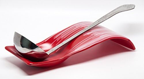 Red and White Kitchen Spoon Rest