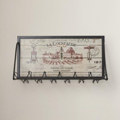 Mickael Vineyard 6 Bottle Wall Mounted Wine Rack