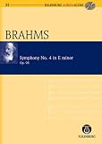 Eulenburg Audio + Score, Studienpartituren u. Audio-CDs, Vol.35 : Sinfonie Nr.4 e-Moll op.98, Studienpartitur u. Audio-CD (Eulenburg Audio+Score)