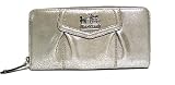Coach Madison Silver Shimmer Leather Accordion Ziparound Wallet - Coach 44392SLV