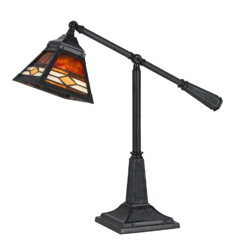 CAL LIGHTING BO-2311DK  60-watt Mica/Tiffany Balance Arm Dk Lp On Sale