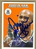 Darvin Ham Autographed/Hand Signed Basketball Card (Milwaukee Bucks)