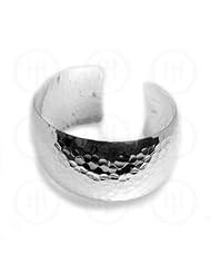 Sterling Silver -Hammered Cuff Bangle 40mm (CB-H-40)