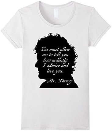 Women's Mr. Darcy T-Shirt Large White