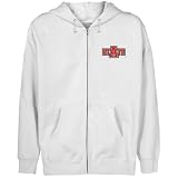 NCAA Arkansas State Red Wolves Youth White Logo Applique Full Zip Hoody