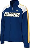 San Diego Chargers Women's Bonded Navy Track Jacket (M)