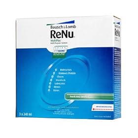 Renu Multiplus Contact Lens Solution 3x 240ml (3months' Supply)