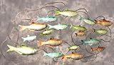 School of Fish Bathroom Metal Wall Art