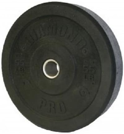 New Recycled Rubber Bumper Plates By Diamond Pro- Pairs Plates for Fitness Gym Exercise 55 Lbs