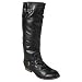 Women's Mossimo Supply Co. Kaden Tall Buckle Boots - Black