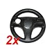 2 St�ck Lenkrad SCHWARZ Wheel f�r Wii Remote Mario Kart - RBrothersTechnologie