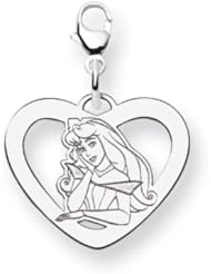 Disney Aurora Heart Lobster Clasp Charm