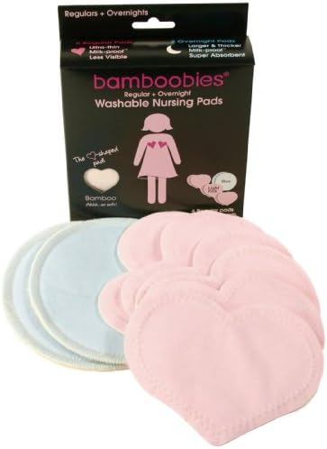Bamboobies Organic Bamboo Rayon Nursing Pads - Light Pink - 4 ct