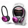 Maxell 190246 Ultra-Thin Headphones (Red)