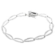 Sterling Silver Figure Eight Link Bracelet
