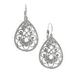 SwirlyFiligreeTeardropEarrings