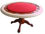 Tables Deluxe Vegas - Table - Table de Poker Deluxe Vegas Ronde Rouge Blanche