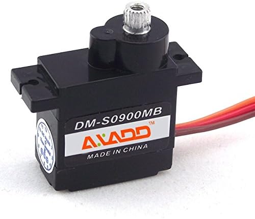 AXADD 360Degree 9g Micro Servo 2kg High Torque with Metal Gear Ball Bearing HobbyMotor Plane Boat Offroad Heli Robot Helicopters
