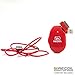 Recoil Automatic Cord Winder for Headphones, USB Cables and Phone, Tablet and Reader Chargers. No More Tangled Cords! The Original Retractable Cord Organizer. Red, Size Medium