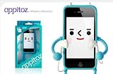 iPhone4/4S専用 Appitoz/アプリと遊べるフィギュア型ケース（カラーバリエ有）iPhone4S ケース カバーassm203-gjk022 (ブルー) アプリ
