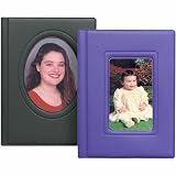 Pioneer Brag Book Series Bound Photo Album, Random Padded Solid Color Covers with Built in Picture Frame, Holds 24 4' x 6' Photos, 1 Per Page.