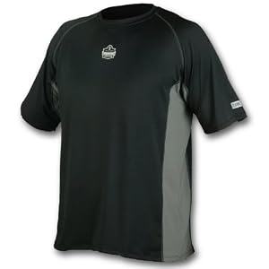 CORE Performance Work Wear 6418 Short Sleeve Shirt, Navy, Large by 