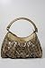 Gucci Handbags Medium Crystal (Coating) GG Beige and Gold Leather 265692