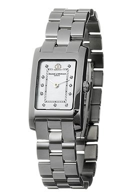 Baume & Mercier Watches:Baume & Mercier MOAO8654 Hampton Classic White Mother-of-Pearl Dial Stainless Steel Women's Watch Images
