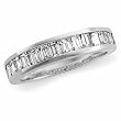 Platinum Diamond Wedding Band Duo - Lady's Ring - 1.00 Ct.