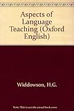 Aspects of language teaching