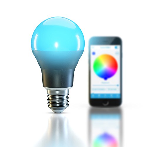 LUCERO® – Smart Color Changing LED Light Bulb – Bluetooth App Smartphone Controlled ● Mood Lighting for Relaxation, Party Lights, Romantic Dinner, or Decorative RGB Bulbs – Perfect Gift Idea
