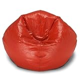 Ace Bayou  Red Shiny Round Large Bean Bag