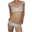2 PIECE SET: Womens Sexy Under Wire Bra & Knickers / Panties Underwear - Bra: 34B / Panties: Small