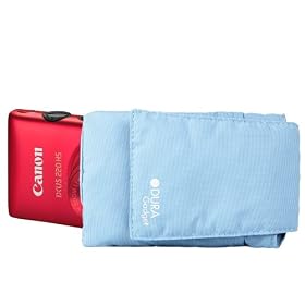 DURAGADGET Blue Cushioned Camera Sleeve For Canon IXUS 220 HS, IXUS 115 HS & PowerShot A3300 IS & D20