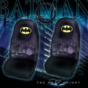  Batman Car Seat Covers and Steering Wheel Cover Set
