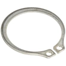 Tapered Section Standard External Retaining Ring, Axially Assembled, 15-7 Stainless Steel, Inch, 1/32" Shaft Diameter, 0.025" Thick, Meets MS16624 Specifications, Made In US, Pack of 10