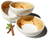 Pinzon by Caleca Chili Peppers 4-Piece Fruit Bowl Set
