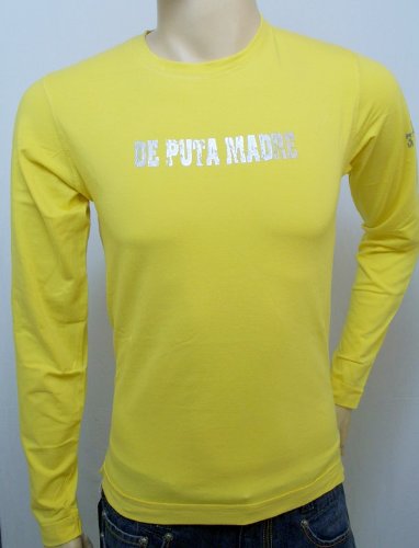 De Puta Madre De Puta 69 T-Shirt DPM SU01 gelb Gr.M
