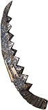 Halloween Weapons Accessories Rusty Jagged Blade Hacksaw with Handle Scary Haunted House Accessory