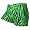 GemGear® Green Zebra Volleyball Spandex Shorts - SIZE: X-Small