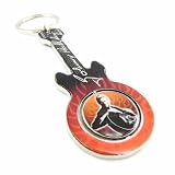 Porte-cl�s "Johnny Halliday" guitare orange