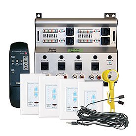 Channel Vision AB-904 Complete 4-Source 4-Zone A-BUS Kit, White