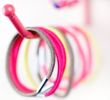 Wall-Mounted Jewelry & Accessory Organizer (Pink)