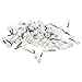 Ketofa 100Pcs Wire Copper Crimp Connector Insulated Ferrule Pin Cord End Terminal White