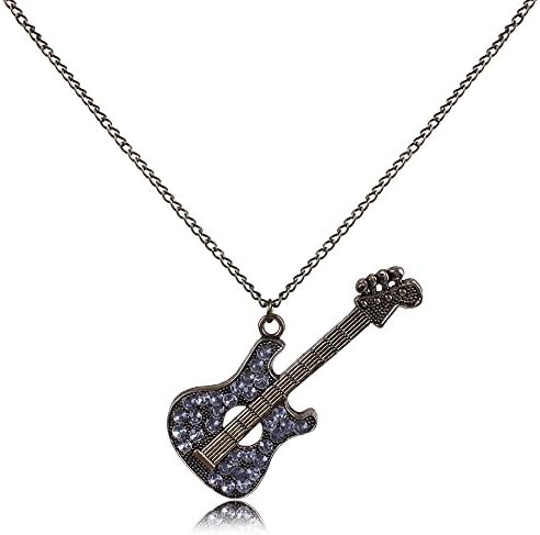 ATHING_Jewelry European and American Bronze Pendant Crystal Guiter ack Sweater Chain