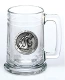 Washington State Cougars Glass Stein (Beverage Mug) 15 oz - NCAA College Athletics