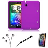 Purple Cover Protective Slim Durable Silicon Skin Case for HTC Flyer 3G WiF ....