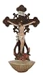 Crucifix - Wall Cross - 11" Height - With Font