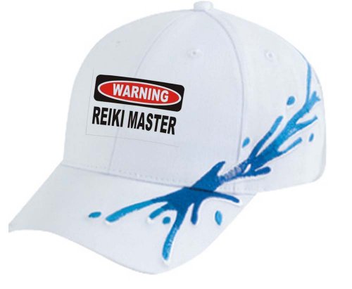 REIKI MASTER White Splash Hat / Baseball Cap